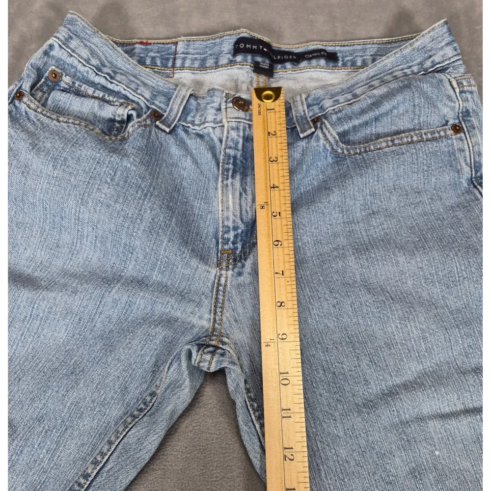 Tommy Hilfiger Mens Vintage Classic Fit Light Wash Straight Leg Jeans 30x32